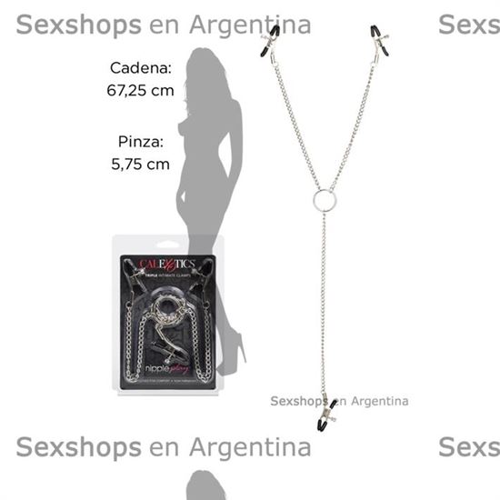 Triple pinza con cadena